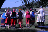 Costumi ucraini nel villaggio di Pirohovo
